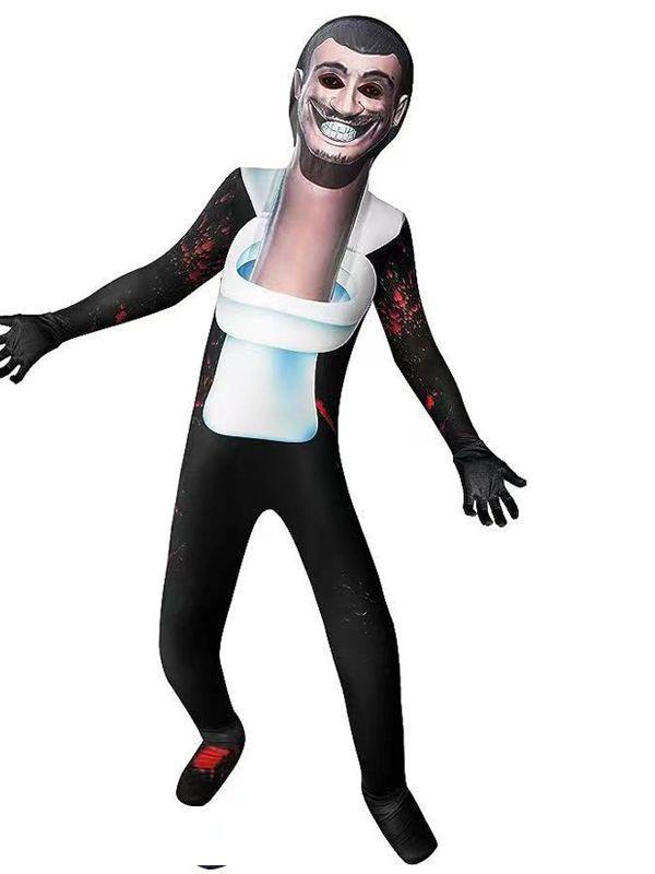 Новый костюм туалета ibidi на Хэллоуин, человек-туалет, человек-наблюдатель, комбинезон, игра, забавный костюм