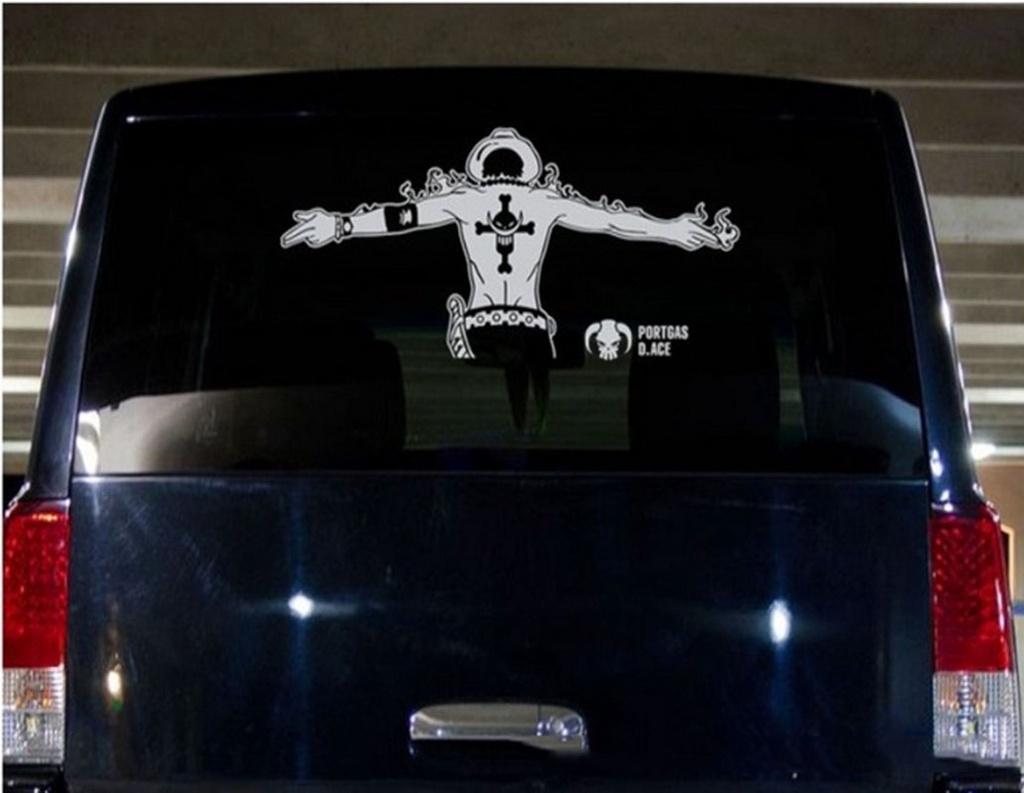 Премиальное качество Цельный Портгас Д. Эйс Наклейка на кузов автомобиля Светоотражающий дизайн для классической привлекательности