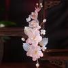Ханьфу Аксессуары для волос Винтажный китайский стиль Цветок Кисточка Заколка для волос для женщин девушек Элегантная Изысканная Ручной работы Жемчужная заколка