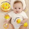 Hot-Selling Baby Rattle & Soft Rubber Ball Set for Newborns - Early Education Grip Toys