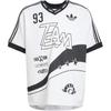 Adidas Originals Adilenium 2 Season Team 93 Striped Letter Soft V-Neck Breathable Loose Short Sleeve Jersey Men Jersey White JN0808