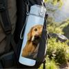 1PC Golden Retriever Puppy Bust 750ml Color Plastic Sports Water Bottle Leakproof Flip Straw Lid For Sports Office Home Use