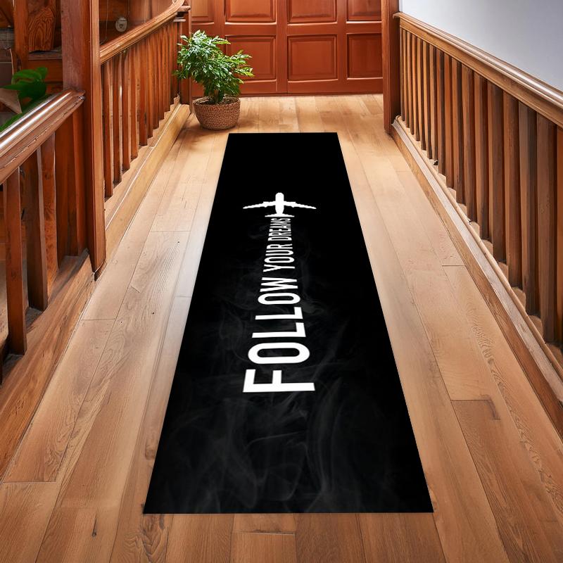 Airplane Pattern Hallway Runner Rugs Carpets Floor Mats Home Decoration Non Slip Washable Art Carpets for Living Room Carpet