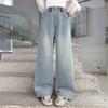 Girls' jeans, spring and autumn styles, children's pants, spring clothes, 2026 new spring styles, big girls' spring styles, wide leg pants
