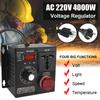 Voltage Regulator Adjustable Dimmer Variable Voltage Controller Compact High Power AC 220V 4000W For Light Speed Temperature Volts