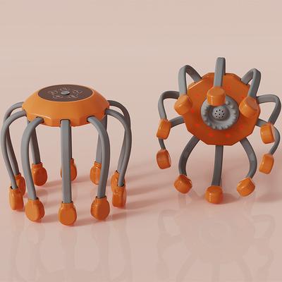 Новый Вибрационный Перезаряжаемый Массажер для Всей Головы Паук Помощь для Сна Электрическая Массажная Машина для Головы Снятие Усталости Расслабление Здоровье