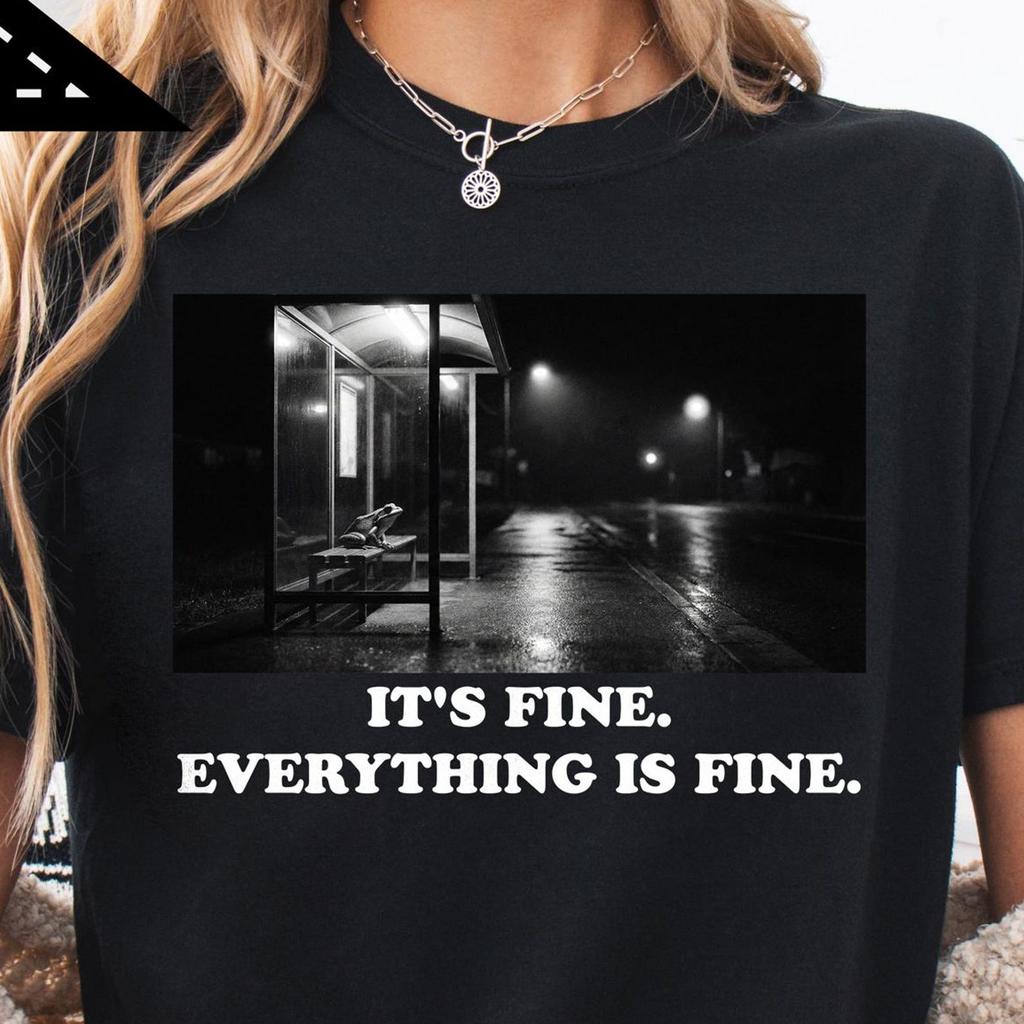 Lonely frog shirt, Everything is fine T-Shirt, ADHD Humor Tee, Nerd gift, Adult humor Shirt