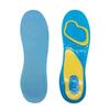 Unisex Blue & Yellow Gel Insole: Thickened Shock Absorption, Sweat-Absorbent, Non-Slip, Anti-Wear, Cut-to-Fit TPE Sports Full Pad.