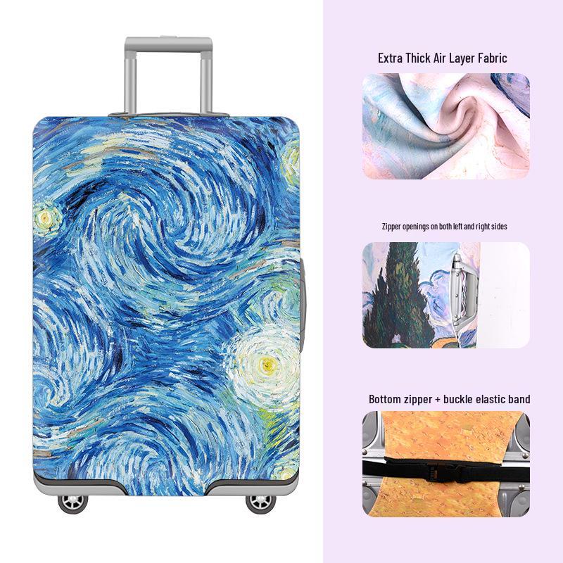 Thickened Cartoon Leather Suitcase Covers: Protective Dust Cover for 20, 24, and 28 Trolley Cases