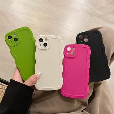 Милый чехол для телефона Candy Curly Wavy для iPhone 16 15 14 13 12 11 Pro Max XS X XR 7 8 Plus SE, мягкий силиконовый защитный чехол-бампер