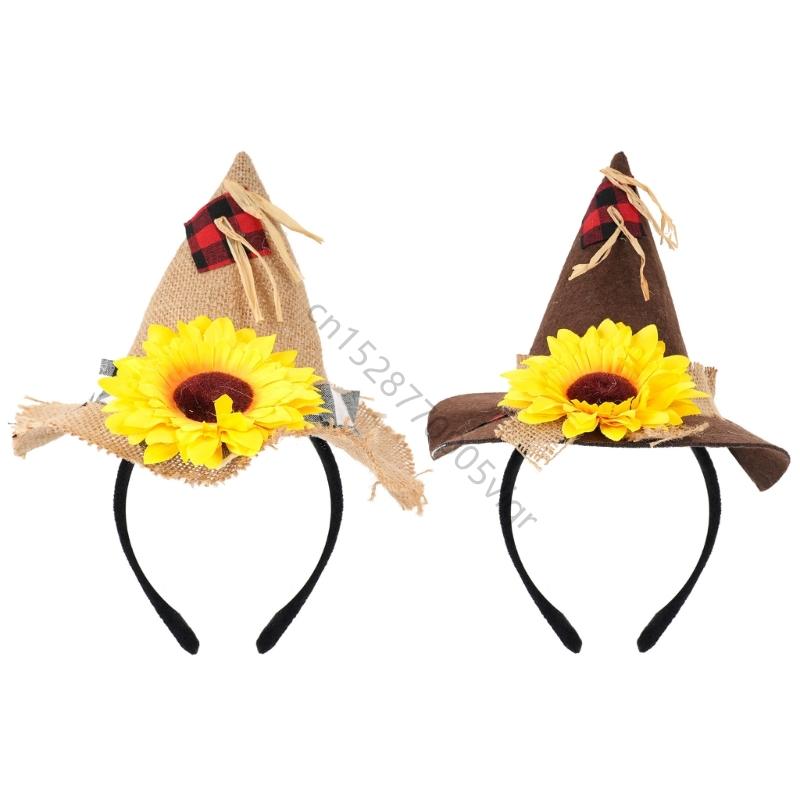 Full Body Scarecrow Costume Set Costume Hat Belt Cuffs For Seasonal Dressing Up AXYD
