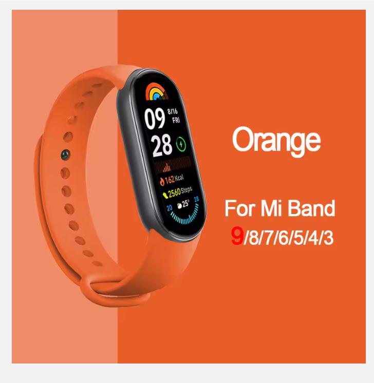 Браслет для Mi band 8 7 Ремешок Sport Silicone Miband4 miband 5 correa Сменный браслет xiaomi Mi band 3 5 6 4 7 8 9 ремешок
