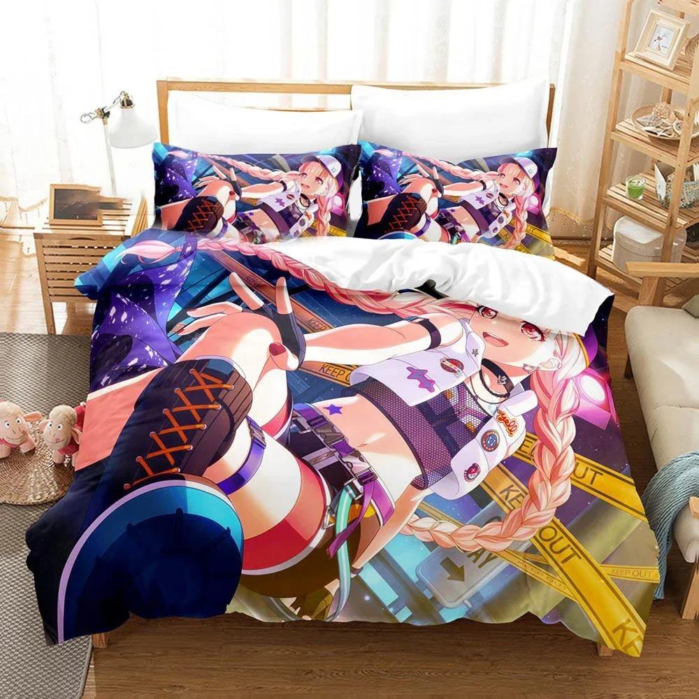 Raise A Suilen Reona Nyubara Комплект постельного белья для мальчиков и девочек Twin Queen Size Пододеяльник Наволочка Детская кровать Взрослый Домашний Текстиль