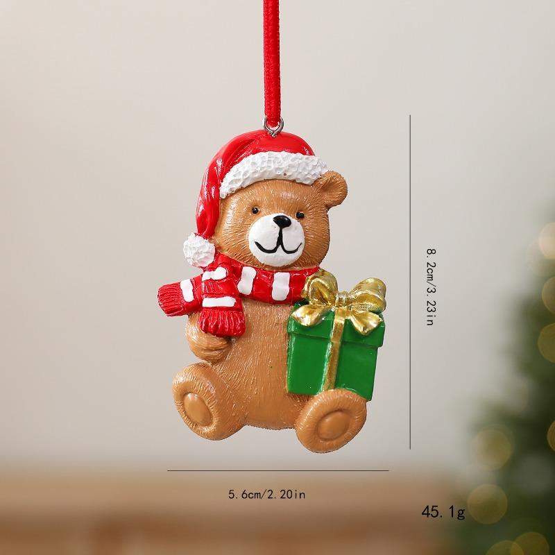 Christmas decoration Christmas tree pendant resin Santa foreign trade pendant small accessories Christmas snowman ornaments