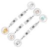 6pcs Retractable Badge Holder Cute Animal Pattern 360 Degrees  Degree Rotating Clip for ID Name Tag Card