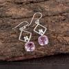 Pink Beryl Gemstone 925 Sterling Silver Jewelry Handmade Designer Earrings 1.70" EE-10-11