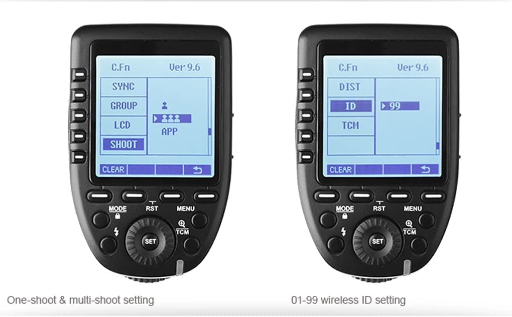 Изделие со знаком технического соответствия и инструкцией на японском языке. Беспроводная система синхронизации вспышек Godox High Speed Sync X с большим ЖК-экраном.
