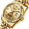 Fashion Diamond Calendar Mens Watches Business Luxury High Quality Quartz Watch For Men Stainless Steel Wristwatch