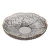 Elegant Floral Plastic Fruit and Dessert Display Plate for Home or Living Room