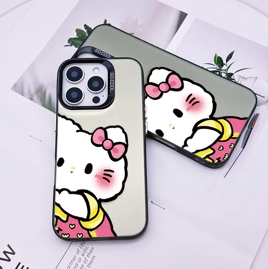Sanrio TK Милый Черный Чехол для Телефона Hello Kitty для Apple 17