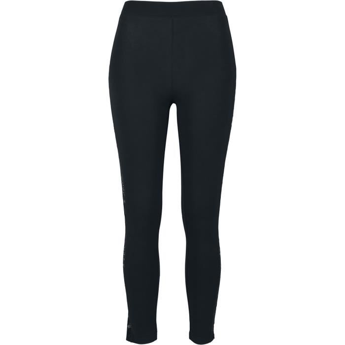 Legging Femme Urban Classics - Bandes Dentelle - Noir