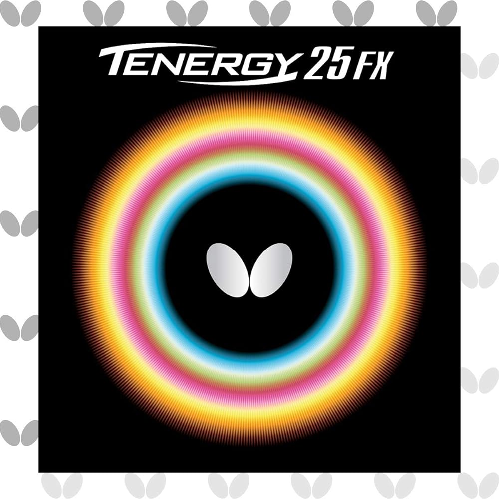 Накладка для настольного тенниса Butterfly Tenergy 25 FX Красная Толщина 2.1 мм Высокие характеристики вращения