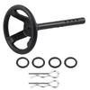 Universal Black Plastic Steering Wheel for 110 Scale RC Crawler Car