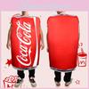 Взрослый надувной костюм Coca-Cola Косплей Маскарадный костюм для вечеринки Хэллоуин Подарок