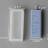 Rectangular Letter Candle Mold Popular Simple Cool Style Aromatherapy Candle Silicone Mold Household Items