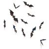 12PCS 3D Life-like Bats Decorative Scary Wall Decal Halloween Wall Sticker Decor