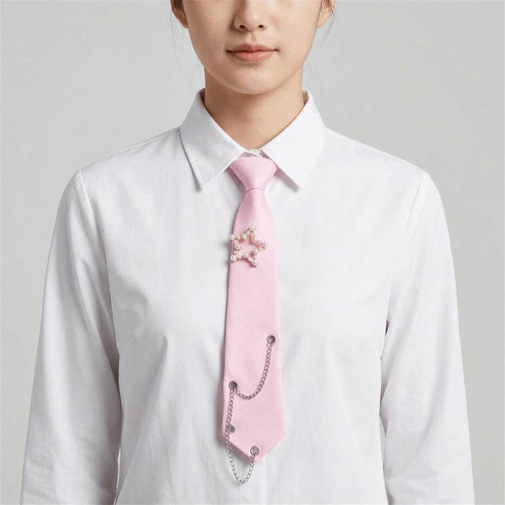 Choker Long Necktie Korean Style Shirt Tie Elegant Star Tie Kids
