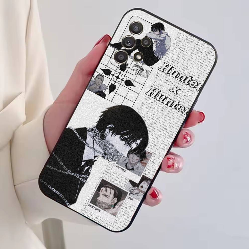 Чехол для телефона с персонажами C-Chrollo L-Lucilfer из аниме для Samsung S25,S24,S21,S22,S23,S30,Ultra,S20,Plus,Fe,Lite,Note,10, Черный чехол