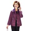 Yuzhaolin Mid-Aged Women's Velvet-Lined Wool Coat