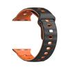 Двухцветный силиконовый ремешок для Apple Watch 10/9/8/7/6 поколений