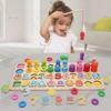 Five-in-One Wooden Balls Children's Fishing Puzzle Educational Toy