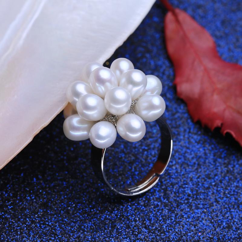 Женские натуральные жемчужные кольца LSOOYH