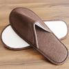 1 Pair Men Disposable Slippers Portable Folding Travel Slipper Party Home Guest Indoor Slippers Unisex Closed Toe Shoes