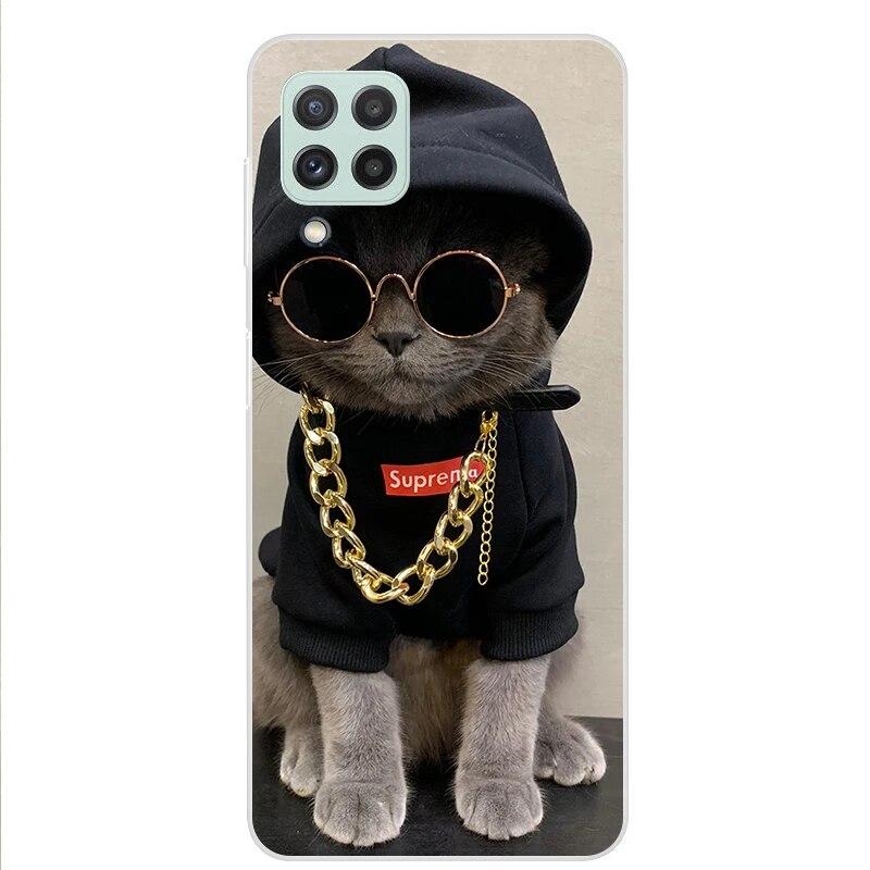 Чехол для Samsung Galaxy M22 M32 4G, задняя крышка для телефона Samsung M22, мягкий чехол для Samsung M32 4G M 22 32, черный чехол из ТПУ 6,4 дюйма