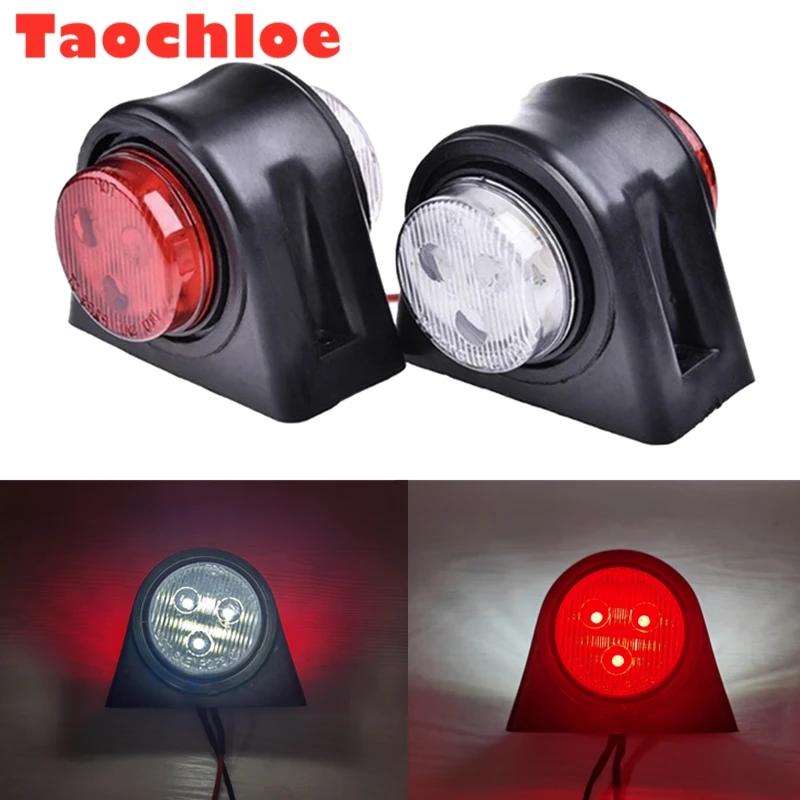 1 пара светодиодных боковых фонарей 10-30 В, габаритный фонарь, лампа E8 E-MARK, прицеп, грузовик, тягач, автобус, индикаторные лампы