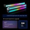 RGB светодиодная лента с Bluetooth и голосовым управлением - Световая панель с датчиком цвета, световой эффект под музыку и атмосферное освещение для рабочего стола или автомобиля.
