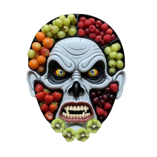 Halloween Charcuterie Board Wooden Serving Tray with Spooky Theme Cheese Appetizer Platter for Parties Unique Gift for Food Lovers