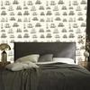 Sketches wallpaper for living room and bedroom 50x1000