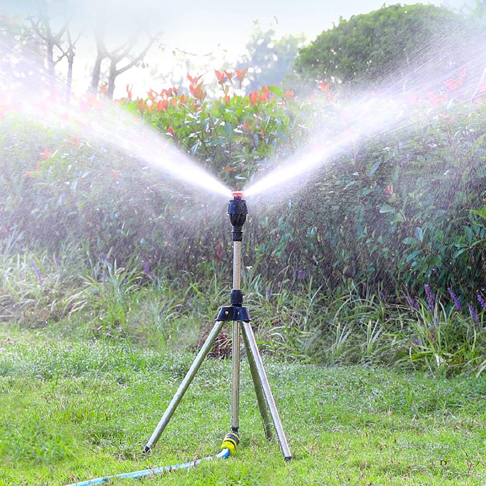 Telescopic Irrigation Sprinkler Head 360°Rotary Rotating Sprayer Tripod Sprinkler  Horticultural