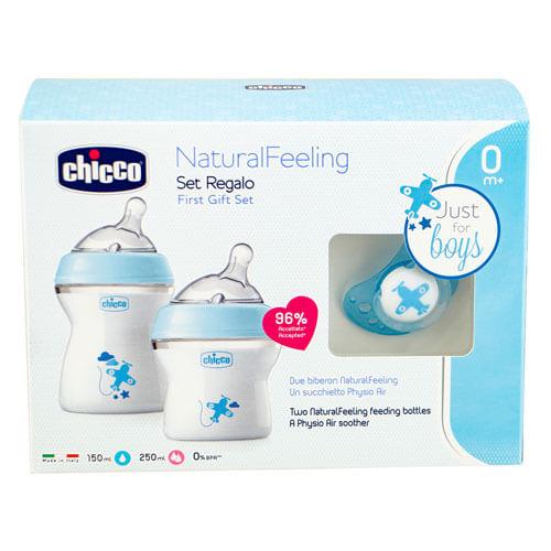 Chicco Chicco Nursing Natural Feeling Подарочный набор (мальчик)