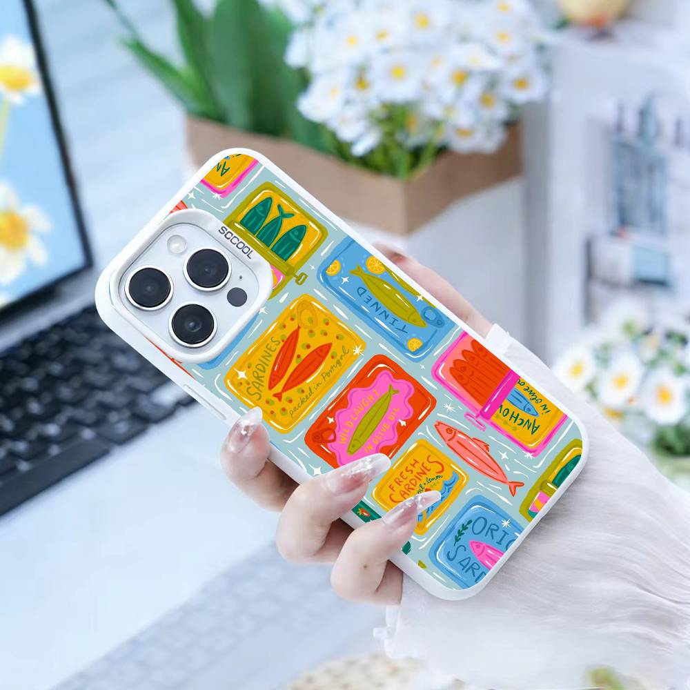 Чехол для телефона с коллажем для iPhone 16 17 15 14 12 13 Pro Max белого цвета противоударная крышка