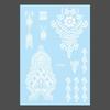 Waterproof Temporary Tattoo Stickers Long-lasting Body Art Tattoo White Tattoo Stickers  Women Men