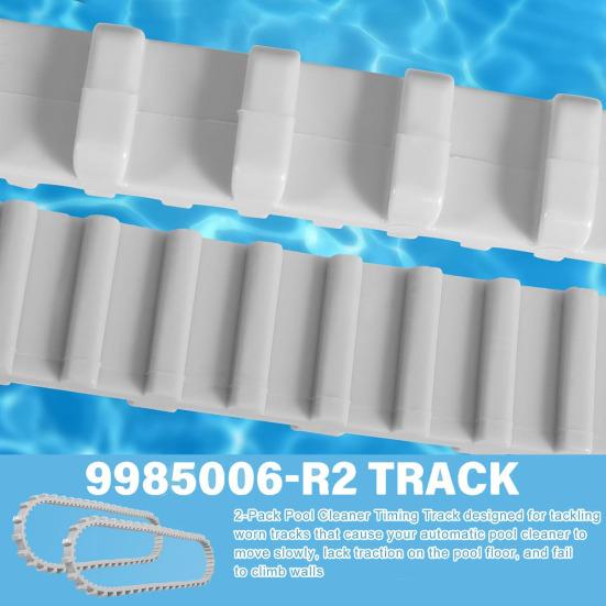 Pool Cleaner Tracks Climbing Rings 2 Pcs 9985006-R2 Pool Cleaner Tracks And 4 Pcs Climbing Rings Replacement Rubber Belt for Dolphin Underwater Robot