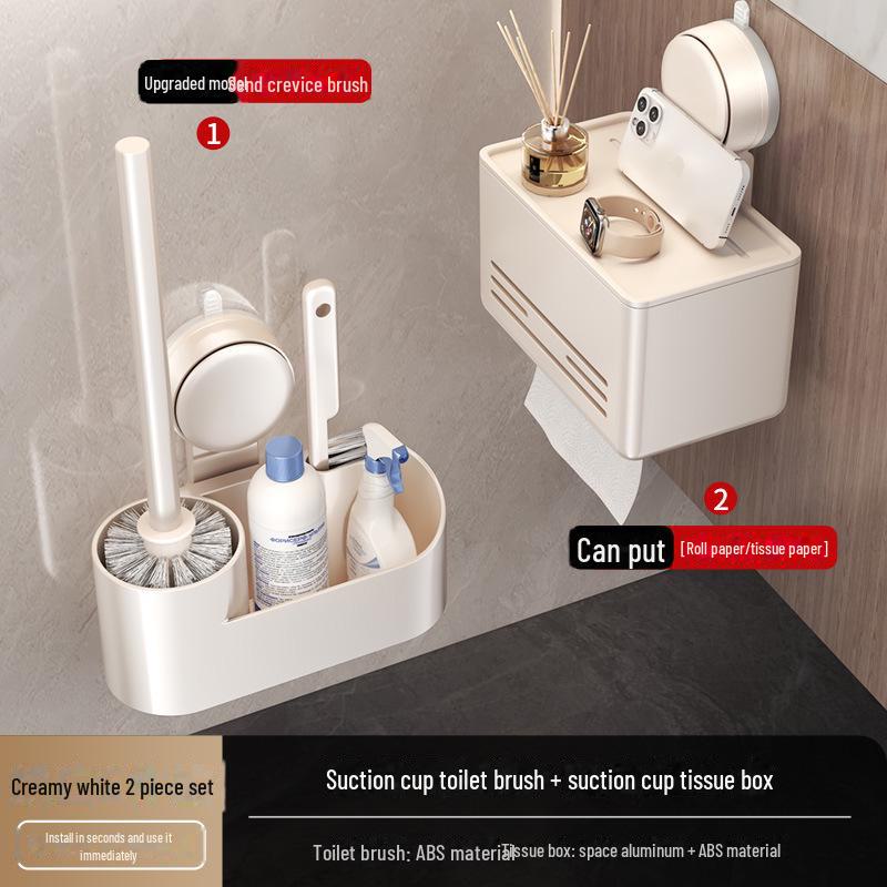 Ершик для унитаза с присоской: Без перфорации, без артефактов очистки мертвых углов