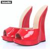 Ultra 18CM High Wedge Heel Sandals Platform Peep Toe Women Sexy Fetish Shoes