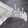 European & American Baroque Rhinestone Bridal Tiara: Princess Wedding & Evening Dress Headpiece
